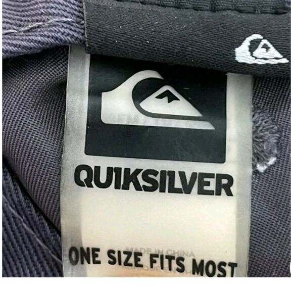QUICKSILVER Gray Fishing/Surfing Strap Hat One Size - Unisex. - Picture 7 of 8